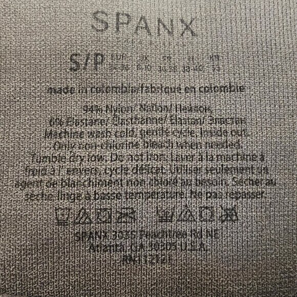 2 PAIR! SPANX CAMO "LOOK AT ME NOW" LEGGINGS SZ SM GREY-ANKLE GREEN-FULL - Picture 5 of 9